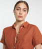 Picture of NIDA PLUM CERTIFIED LINEN MIDI DRESS
